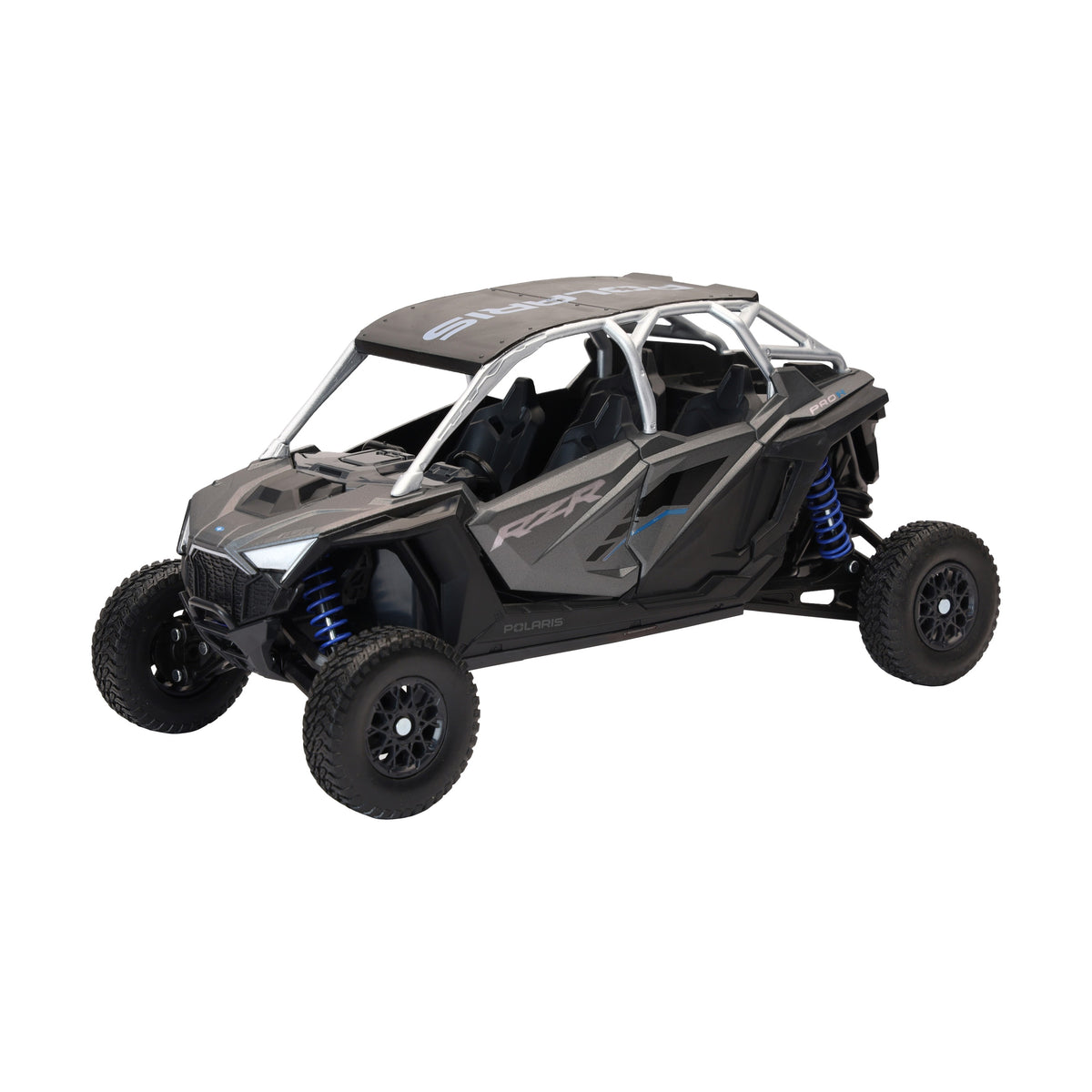 1:18 SCALE POLARIS RZR PRO R4 MATTE HEAVY METAL - 959-0190
