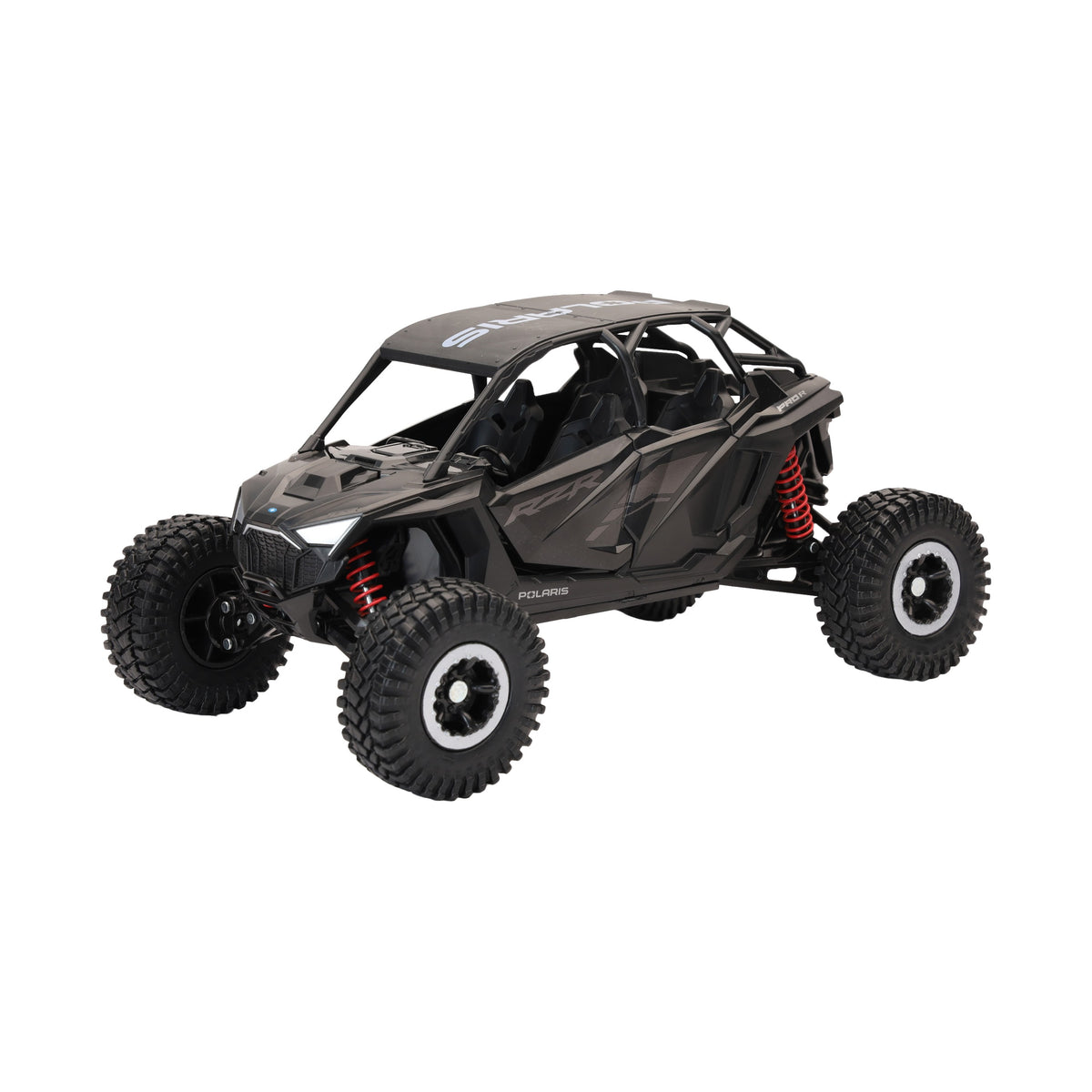 1:18 SCALE POLARIS RZR PRO R4 ROCK CRAWLER STEALTH BLACK - 959-0193