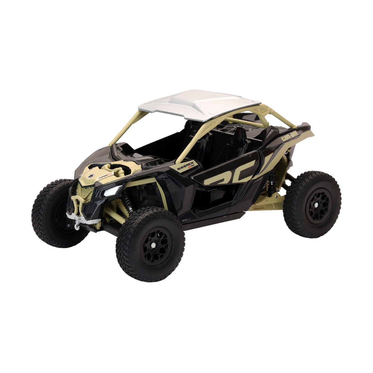 1:18 SCALE CAN AM MAVERICK X3 X RC TURBO BLACK/TAN - 959-0194