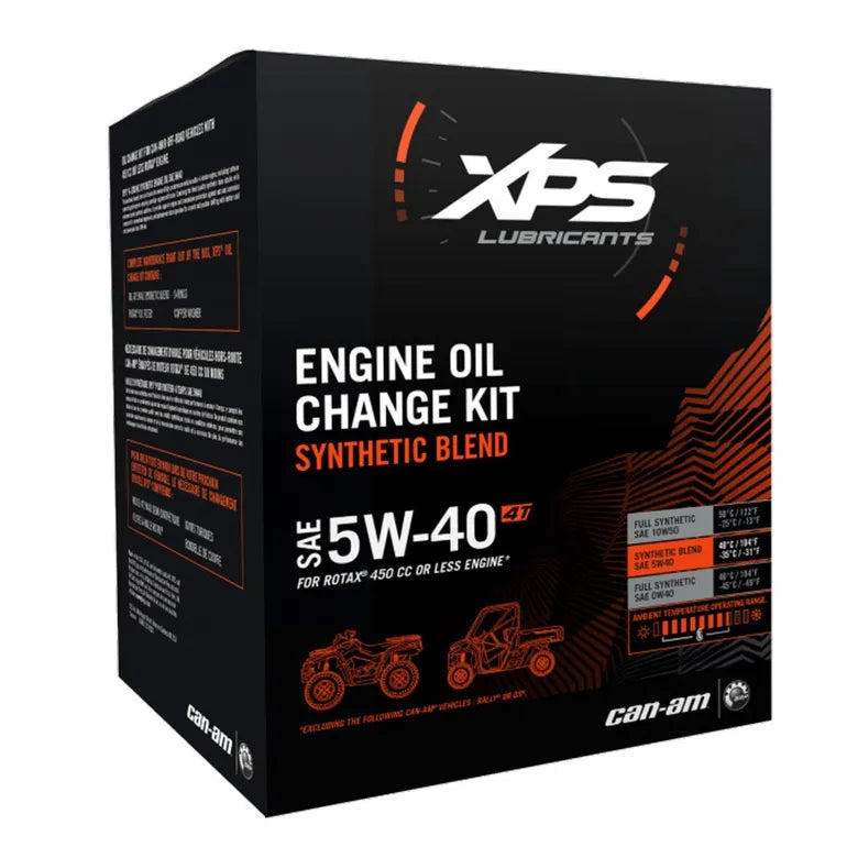 4T 5W-40 Synthetic Blend Oil Change Kit for Rotax 450 cc or less engine - 9779256