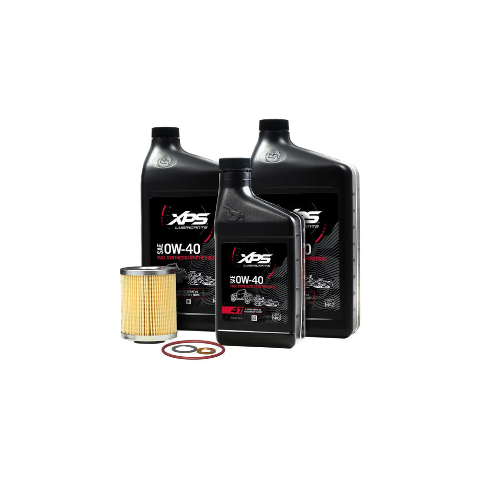 4T 0W-40 Synthetic Oil Change Kit for Rotax 500 cc or more V-Twin engine - 9779259