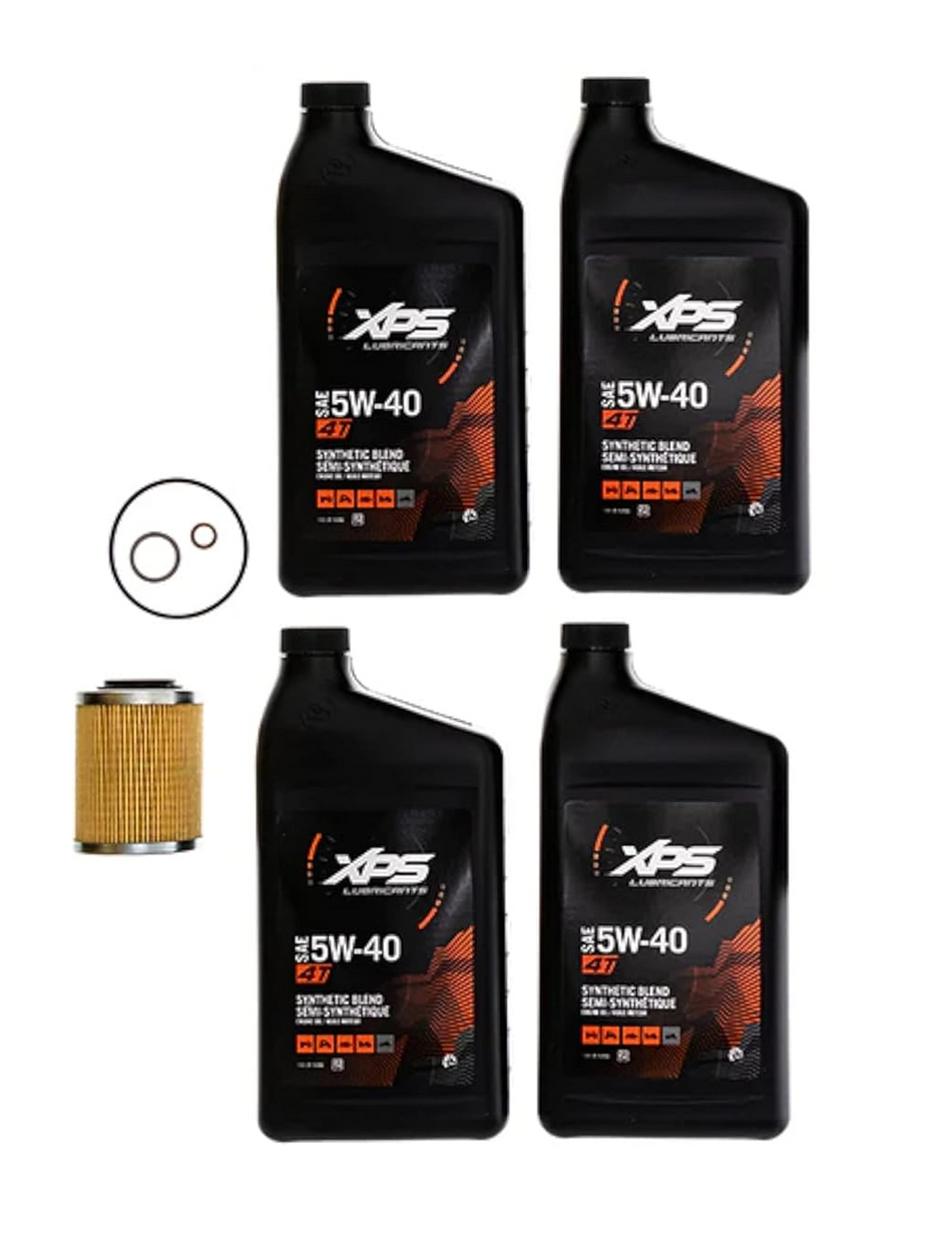 Can-Am 4T 5W-40 Synthetic Blend Oil Change Kit, Rotax 900 cc - 9779299