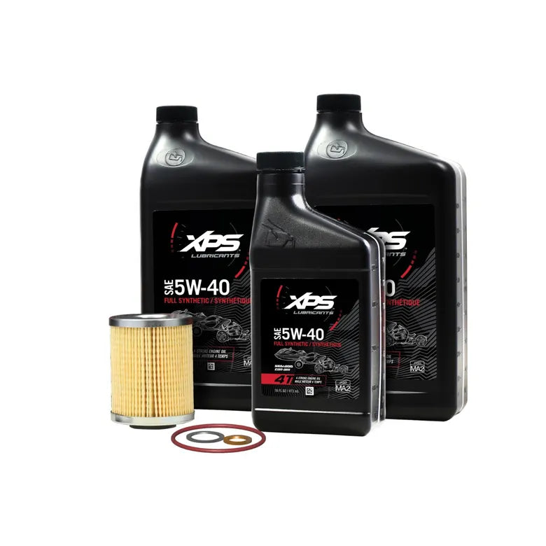 4T 5W-40 Full Synthetic Oil Change Kit for Rotax 500 cc or V-Twin engine - 9779488