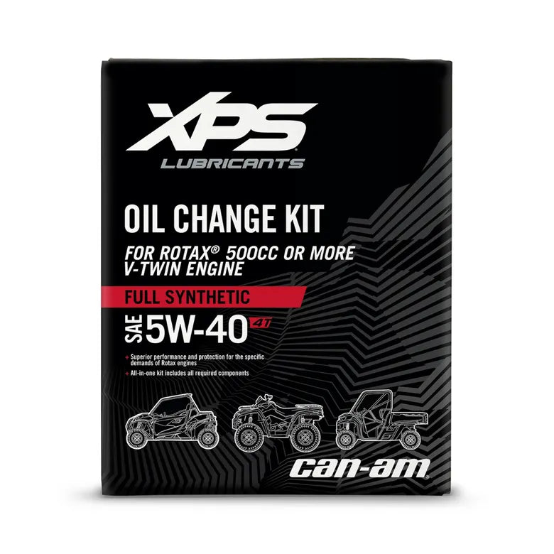 4T 5W-40 Full Synthetic Oil Change Kit for Rotax 500 cc or V-Twin engine - 9779488