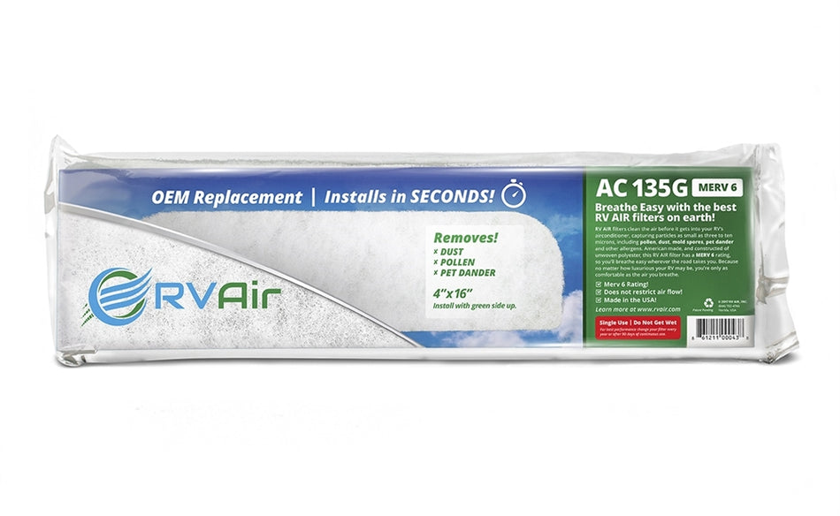 RV 135G OEM FILTER FOR COLEMAN CHILLGRILLE CEILING AIR CONDITIONER - AC-135G