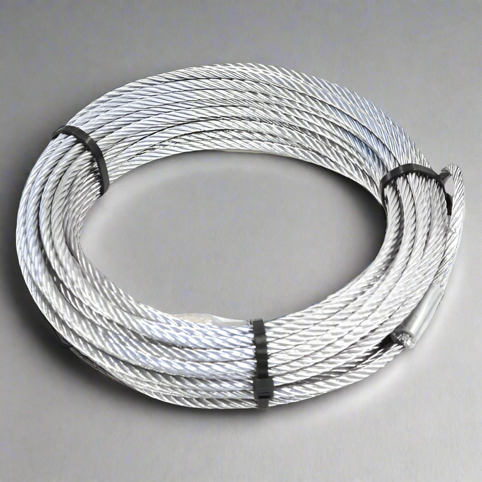 Warn steel drum wire rope, 3/16"x50'