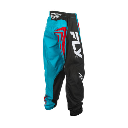 YOUTH F-16 PANTS CA/NY CYAN/BLACK/RED SZ 22 - C378-23122-2