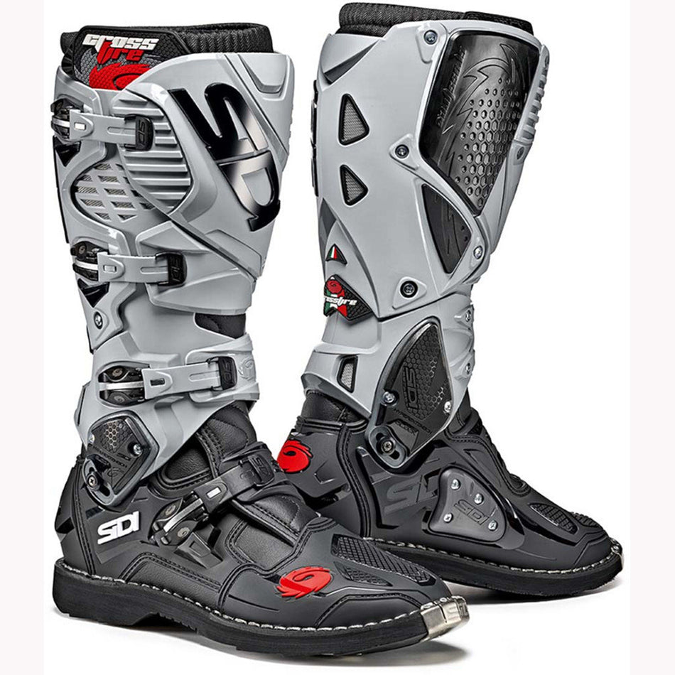 SIDI CROSSFIRE 3 MOTOCROSS BOOTS GREY SZ 44