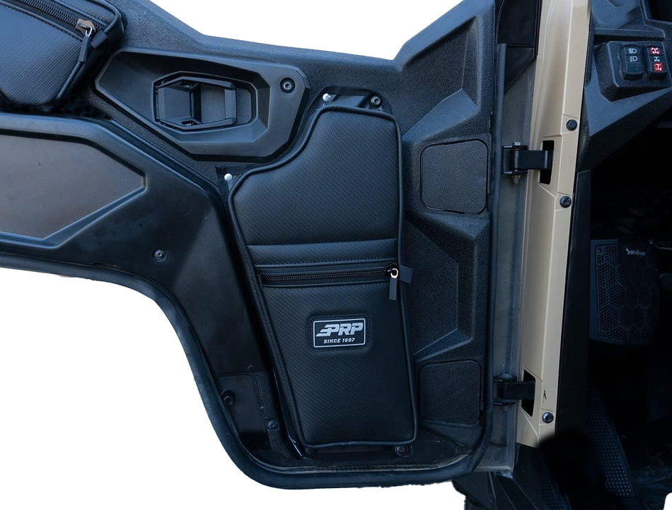 PRP Fiber Black Driver Side Door Bag with Knee Pad RZR900/1000 - E36-210