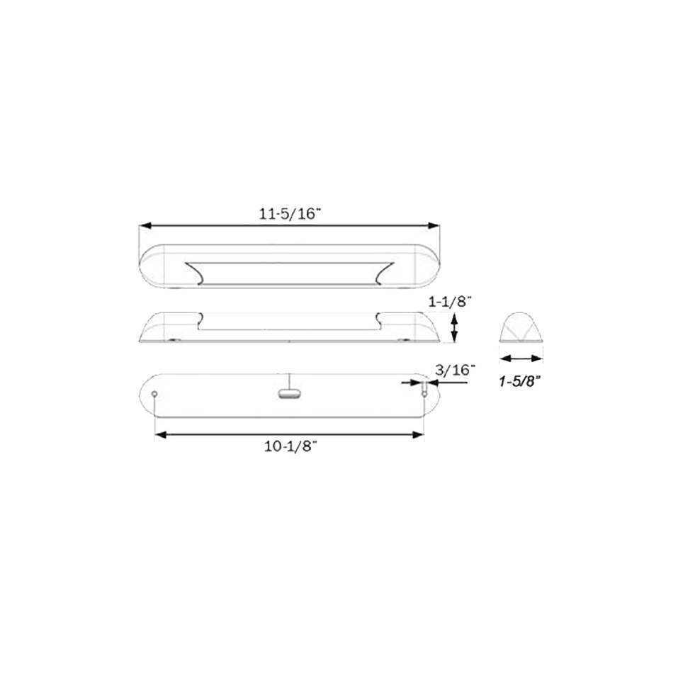 Optronics Opti-Brite RV Interior Strip Light - ILL70CCSBAWN