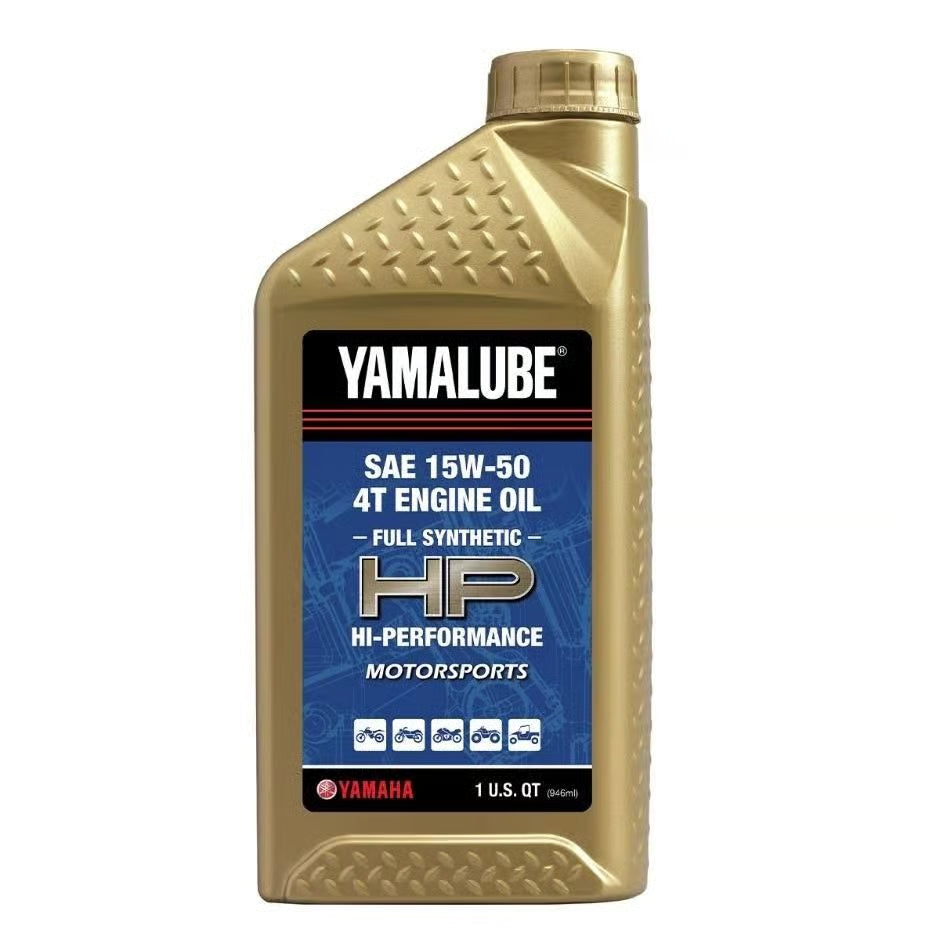 YAMAHA OEM YAMALUBE 15W50 FULL SYNTHETIC WITH ESTER HP QUART - LUB-15W50-FS-12