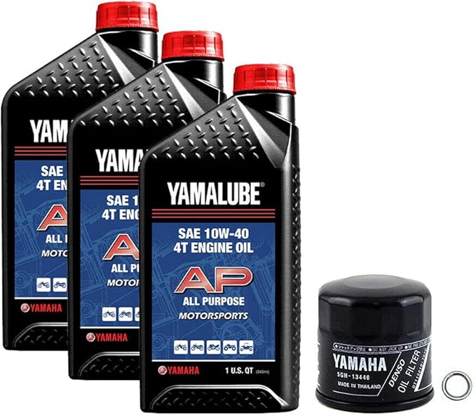 Yamalube Oil Change Kit 10W-40 for Yamaha GRIZZLY 660 4x4 2002-2008 - LUB-ATVCG-KT-20