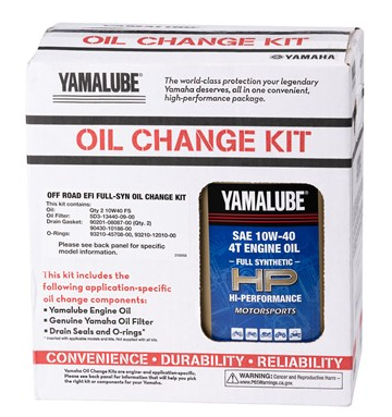 Yamalube Full-Synthetic Oil Change Kit YZ250/450F - LUB-OFFCG-KT-15