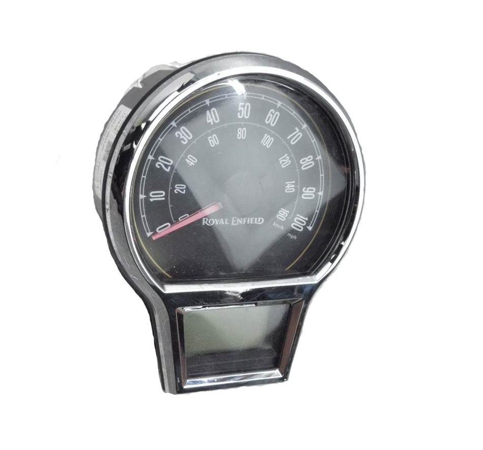 ROYAL ENFIELD CLASSIC 350 INSTRUMENT CLUSTER MPH WITH CLOCK - RAM00059/E