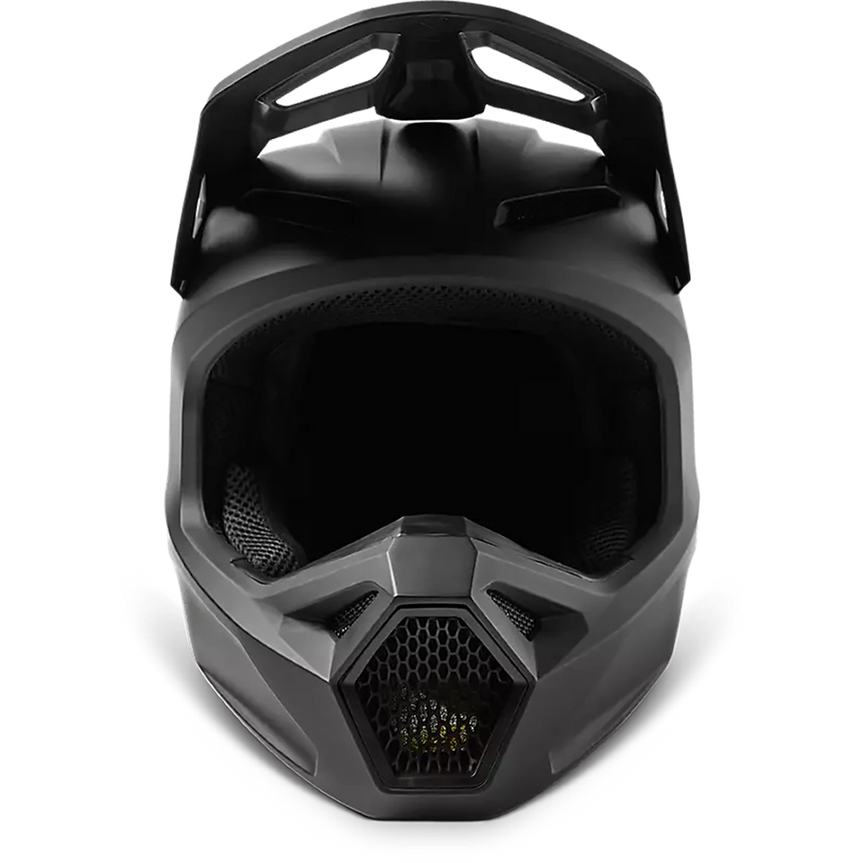 Fox Racing Youth V1 Matte Black Helmet (2024)