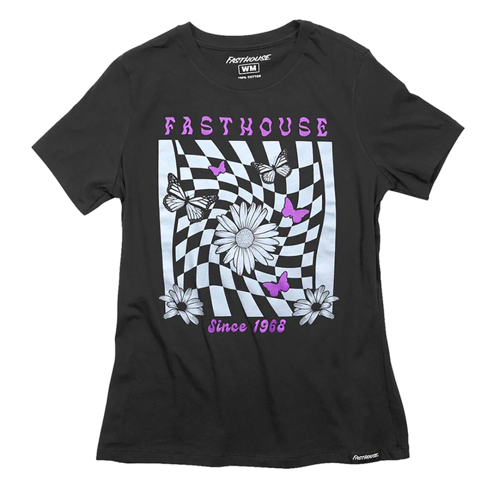 Fasthouse Women's Whirl Black T-Shirt