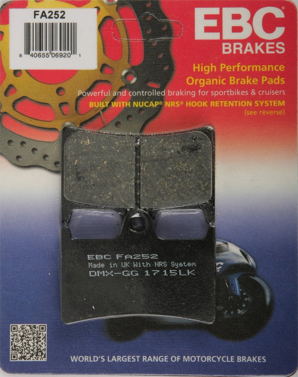 EBC Brake Pads - 15-252