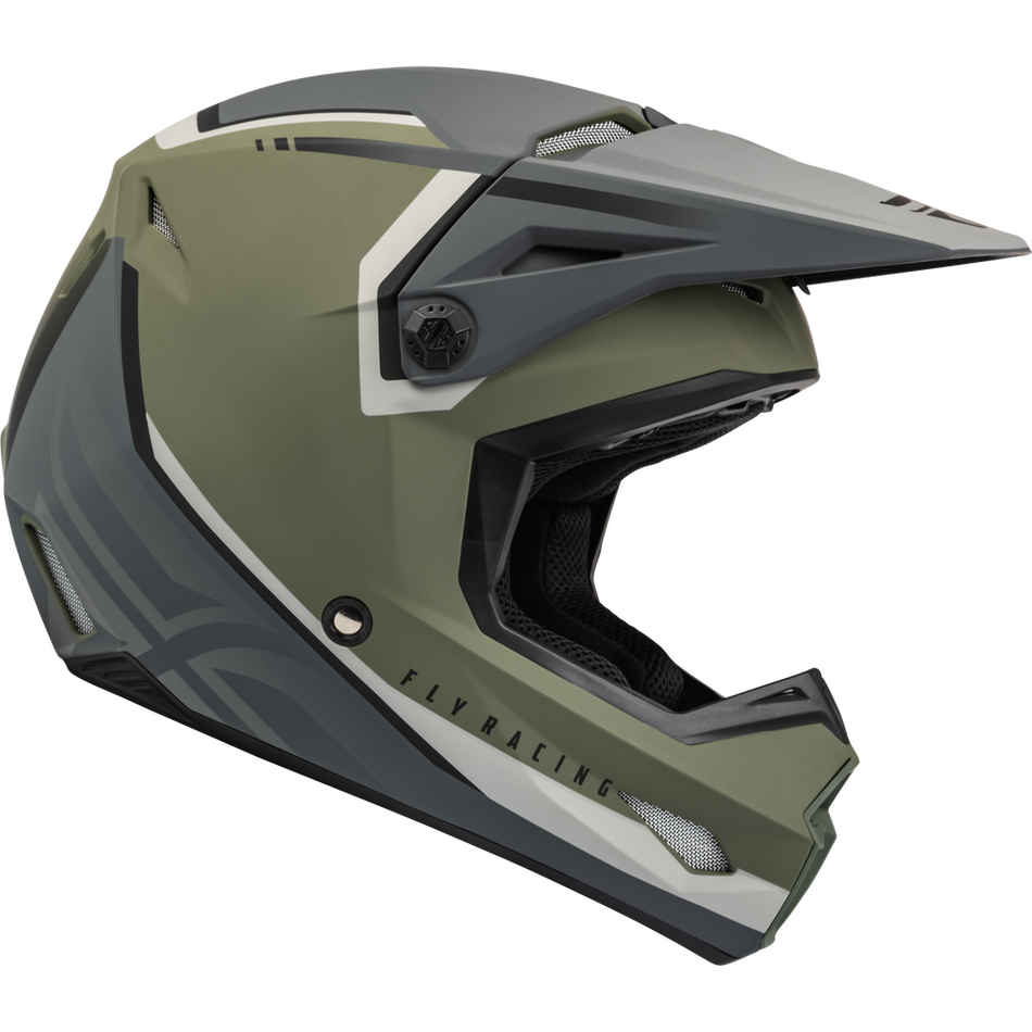 Fly Racing Kinetic Vision Helmet Matte Olive Green