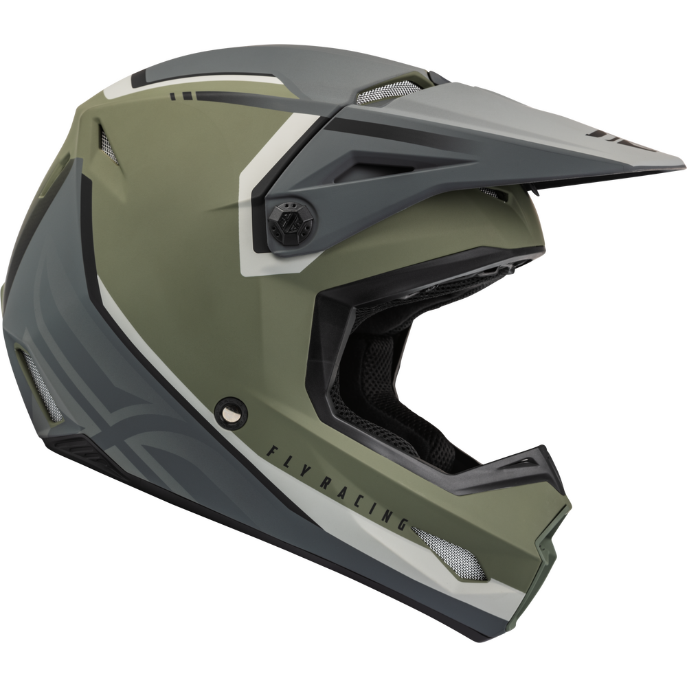 Fly Racing Kinetic Vision Helmet Matte Olive Green