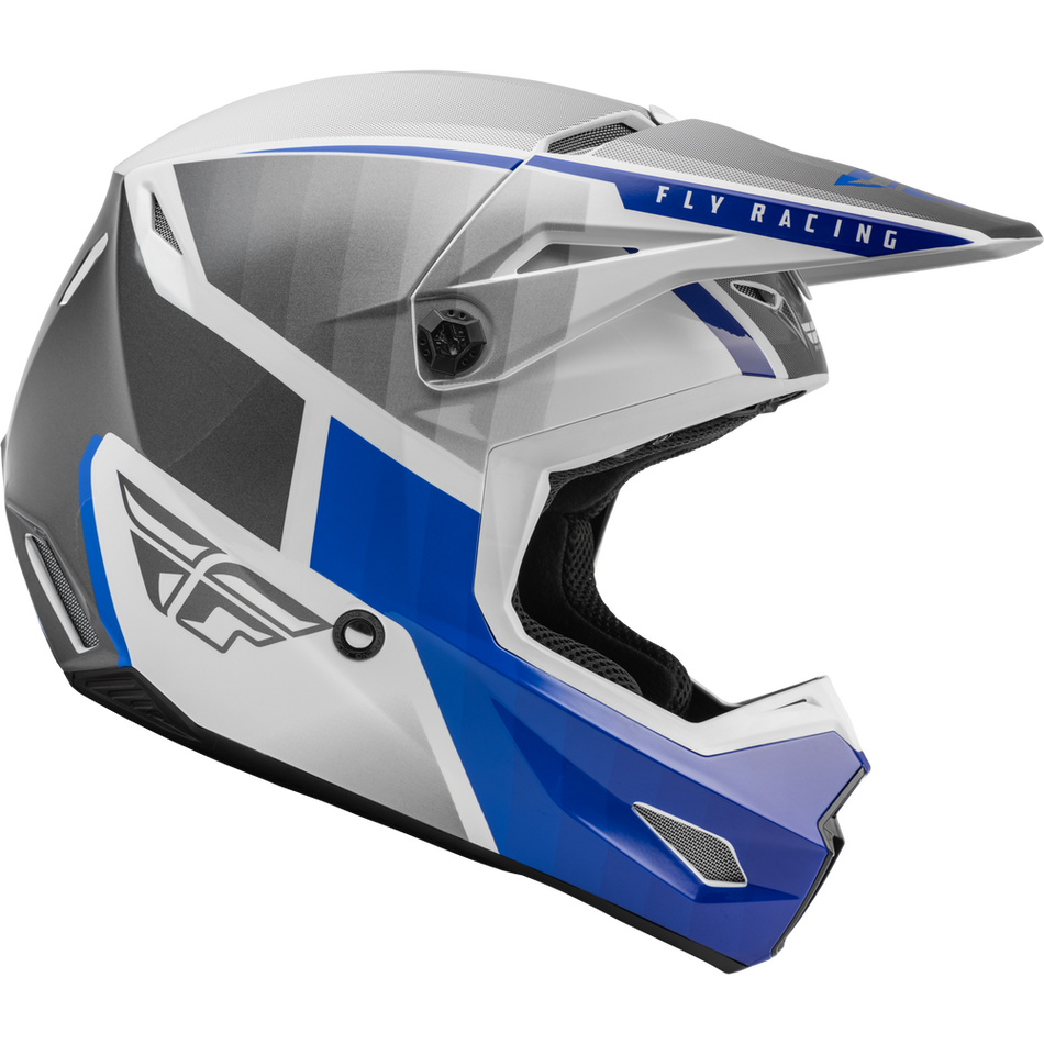 Fly Racing Kinetic Drift Helmet Blue/Charcoal/White