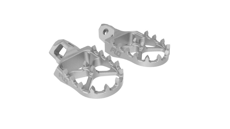 Flo Motorsports Stainless Steel Foot Pegs - 122-9041