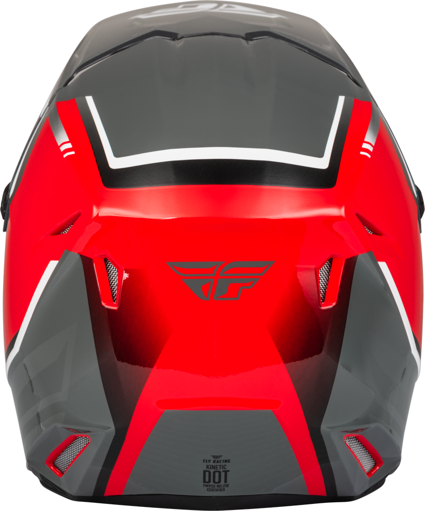 Fly Racing Kinetic Vision Youth Helmets Red/Grey