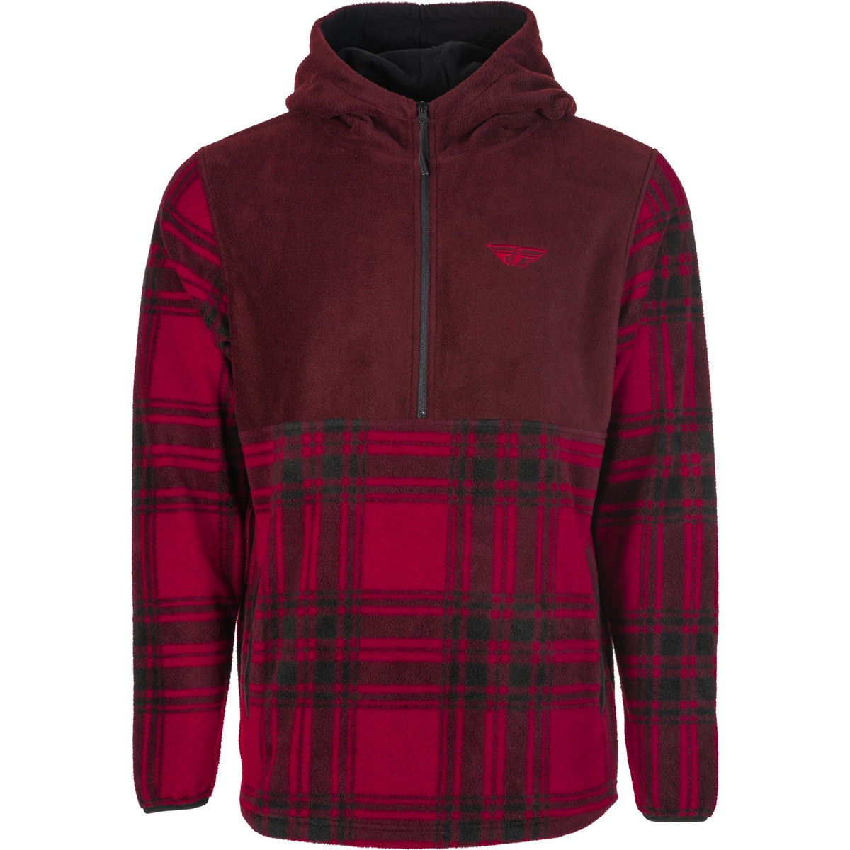 fly-racing-fly-half-zip-pullover-hoodie-red-plaid-7b79d6cd35