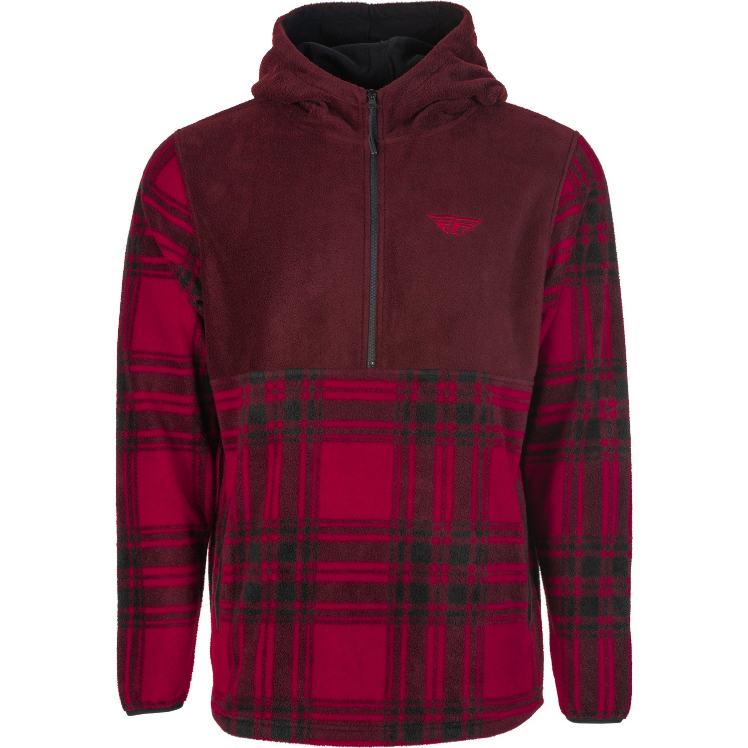 fly-racing-fly-half-zip-pullover-hoodie-red-plaid-7b79d6cd35