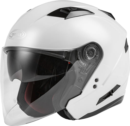 Gmax Of-77 Open Faced Helmet Pearl White Small