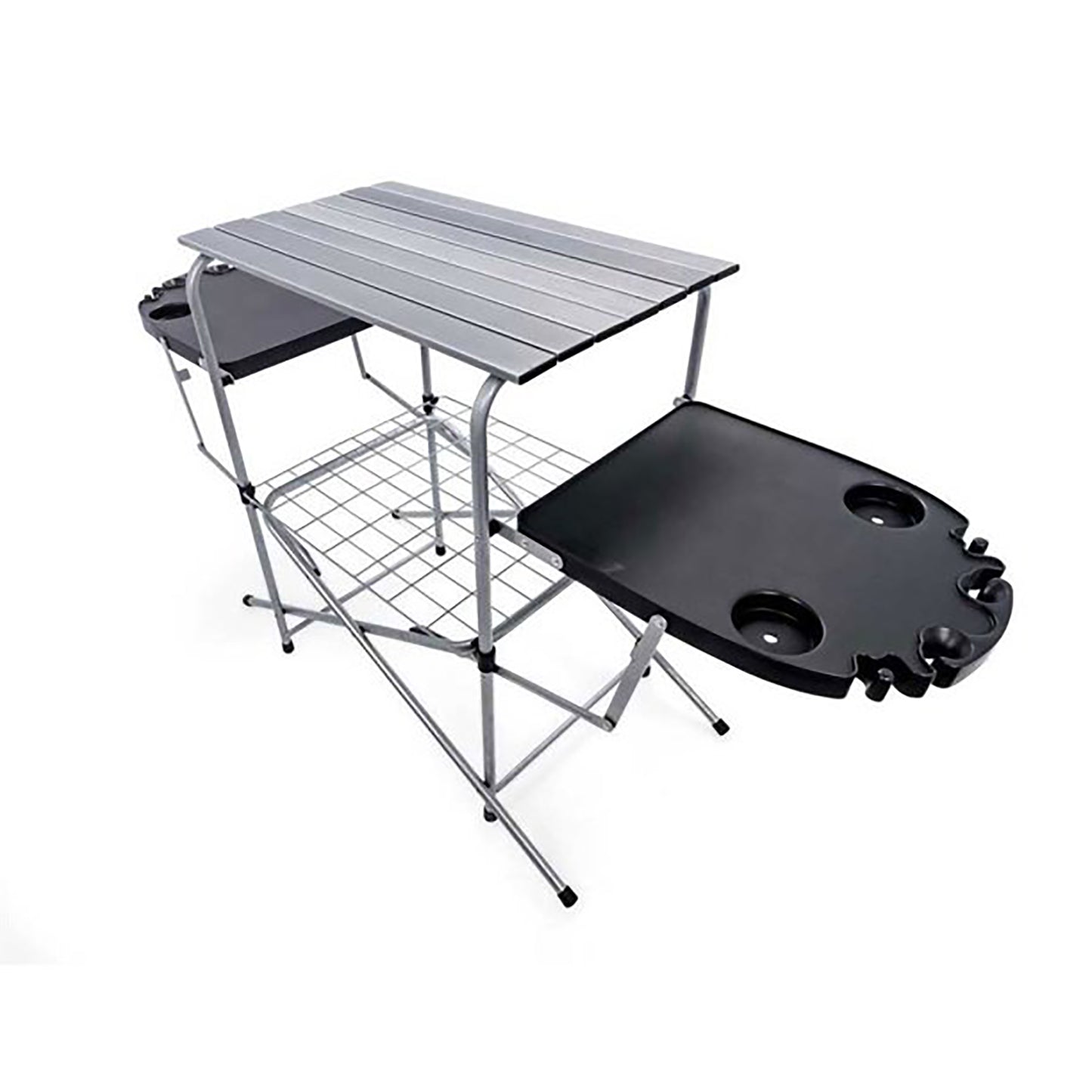 Camco Deluxe Grilling Table with Plastic Side Tables