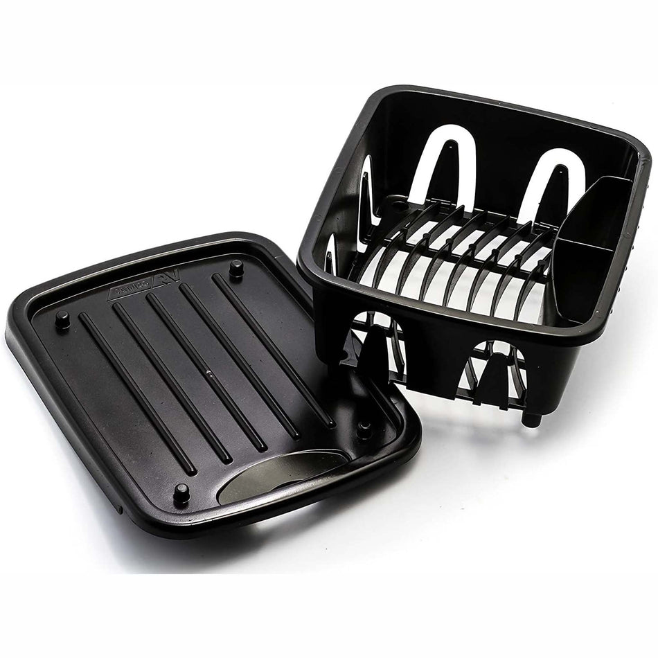 Mini Dish Drainer & Tray - Black