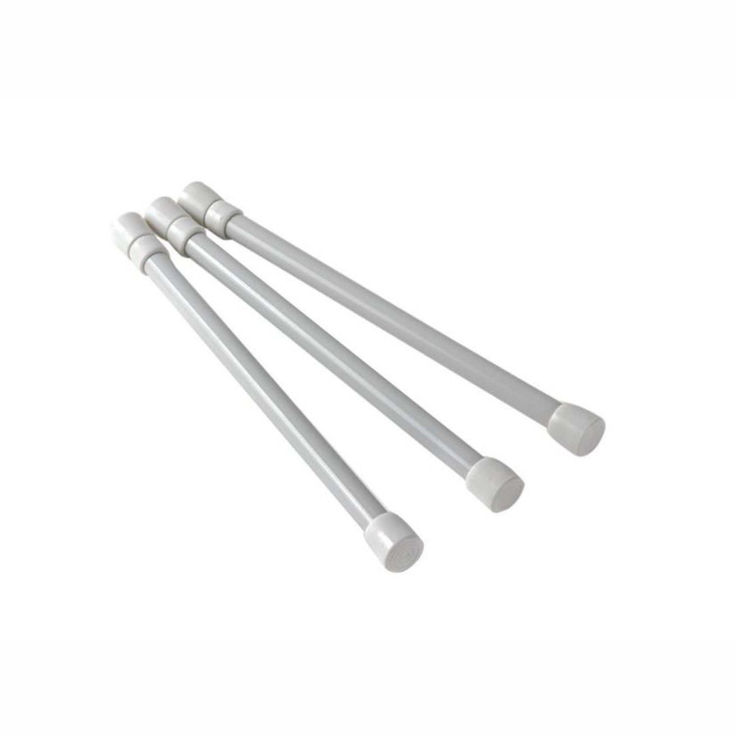 Cupboard Bar - 3Pack - 10" to 17" White