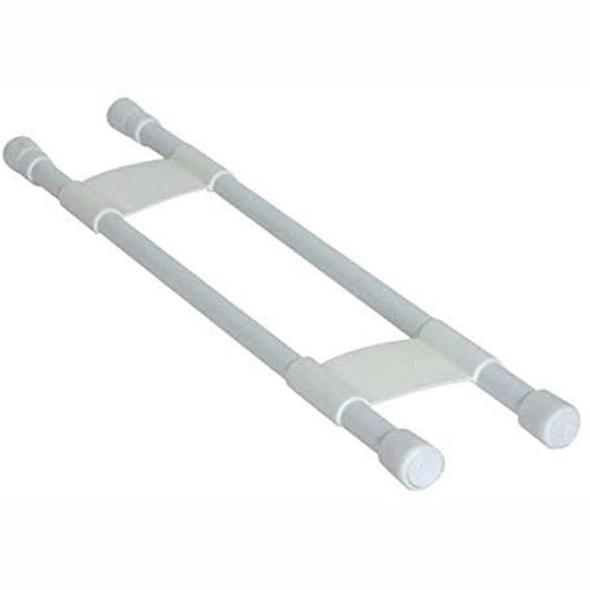 Double Refrigerator Bar - 16" to 28" White