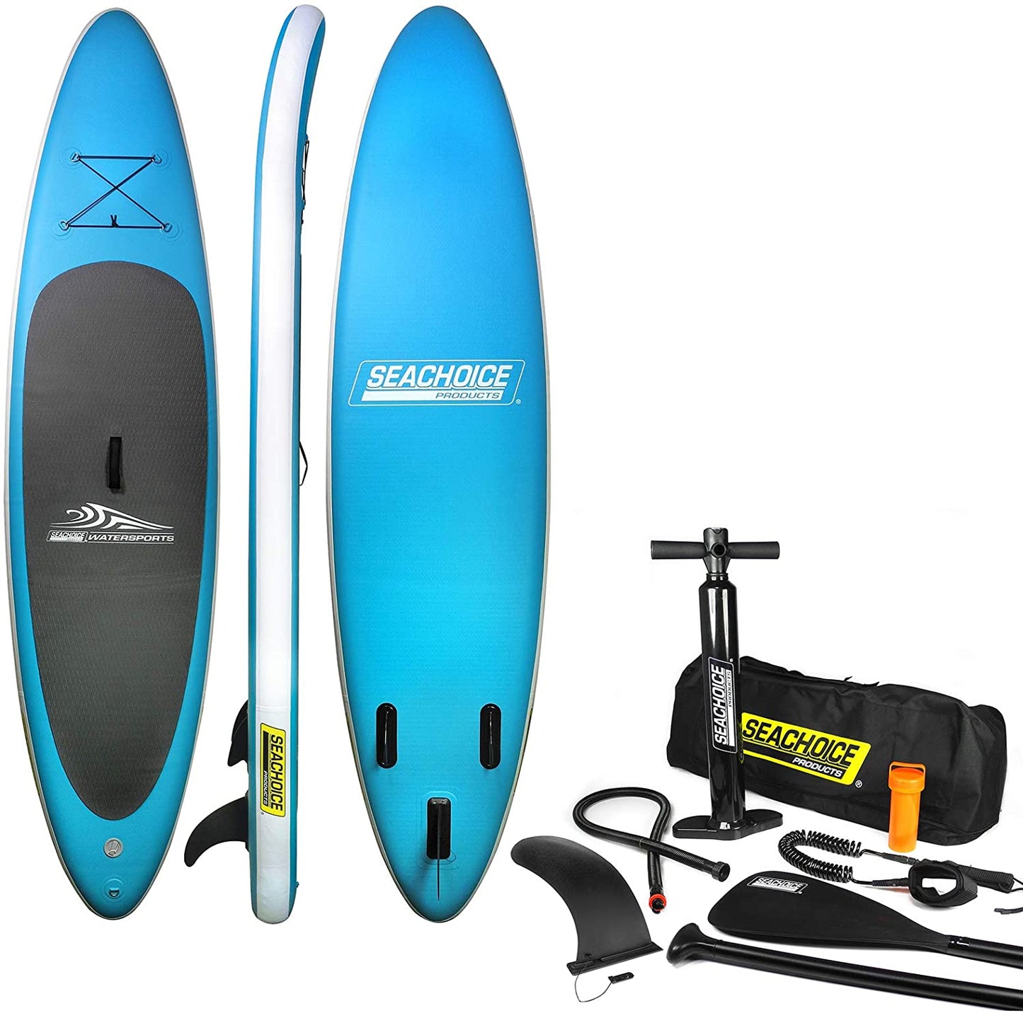 Seachoice 10'6" Inflatable Stand-Up Paddle Board Kit Aqua Blue