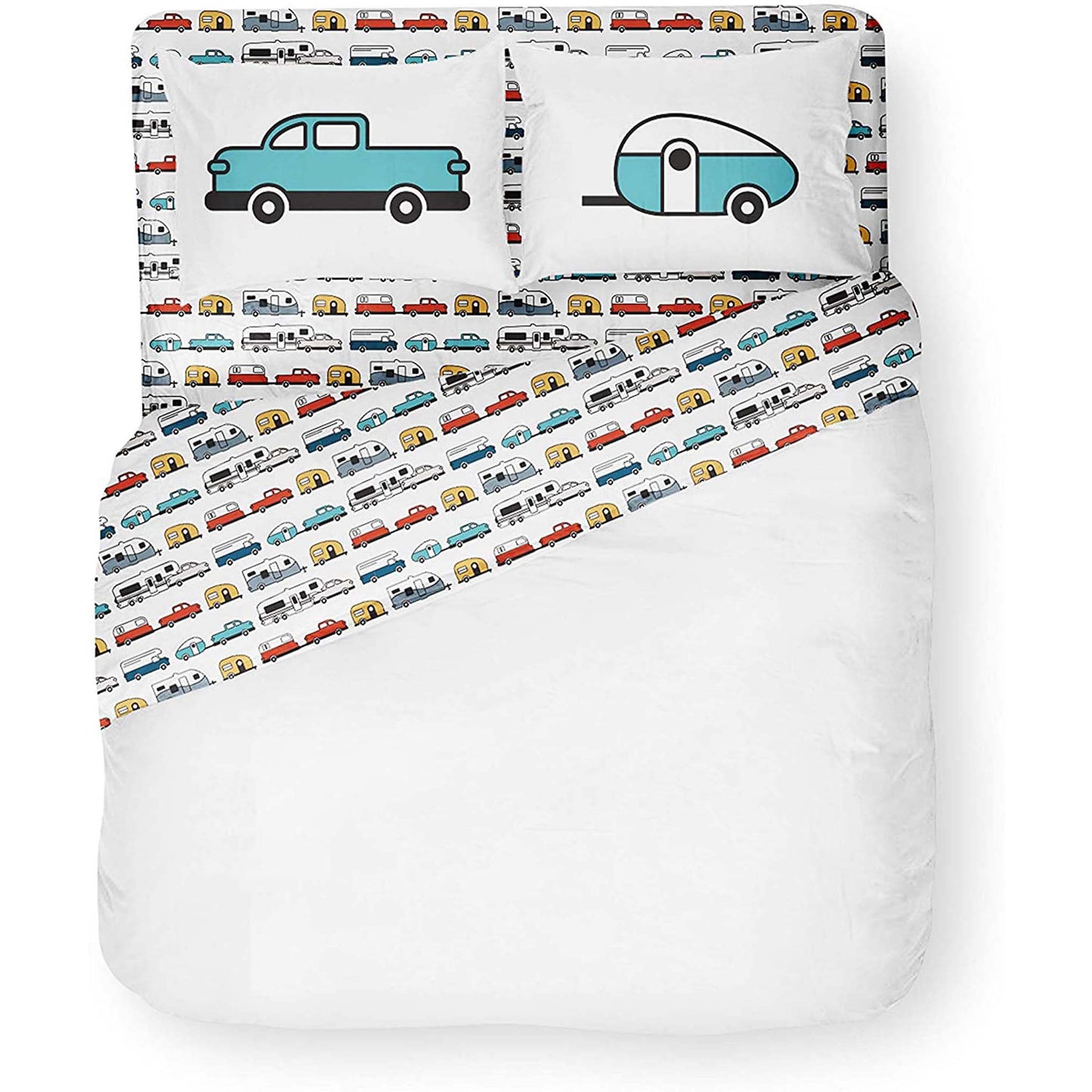 Life is Better at the Campsite RV Bed Sheet Set, RV Queen, Multi-Color